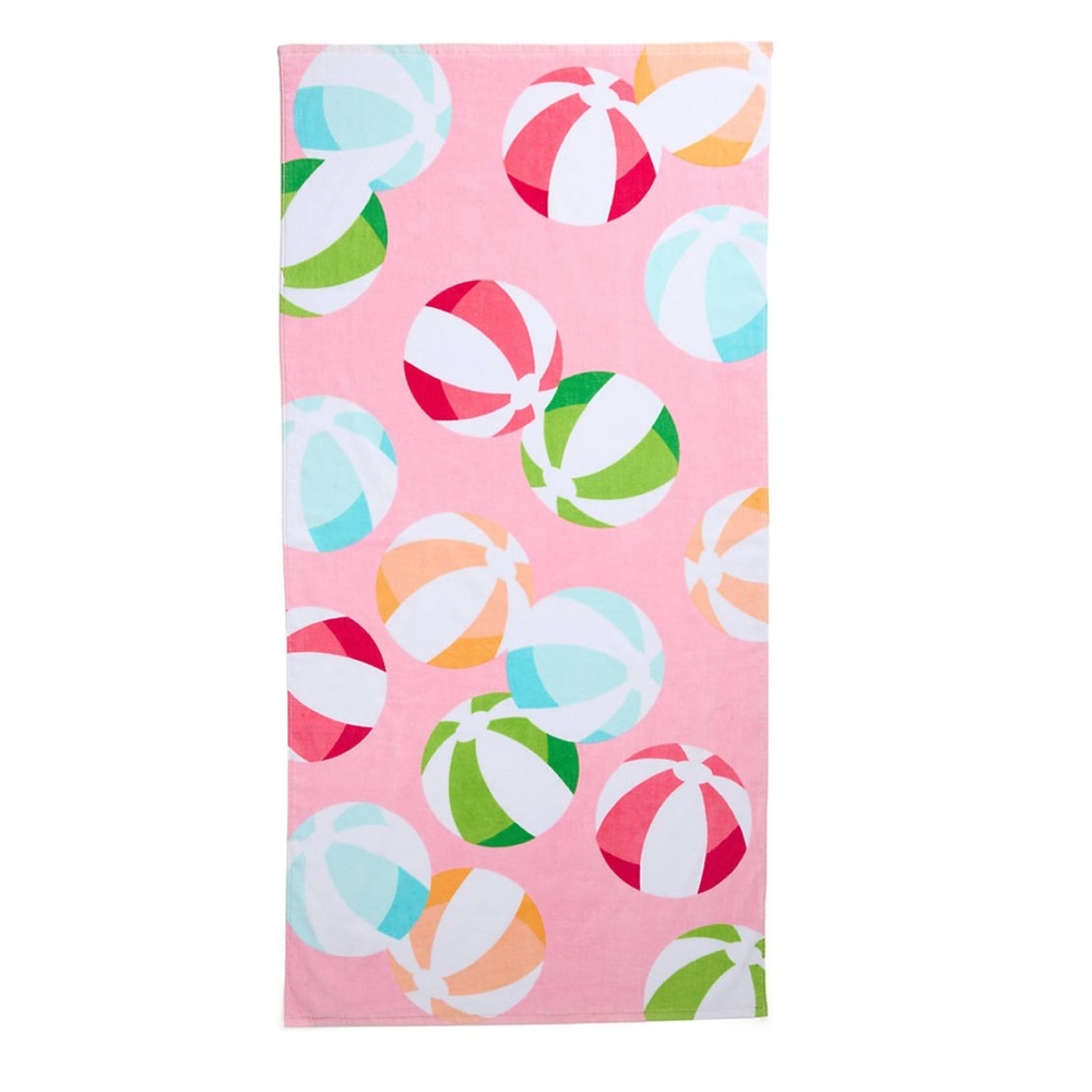 Crown & Ivy beach ball print beach towel NWT